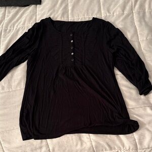 Elegant Black Women's Top